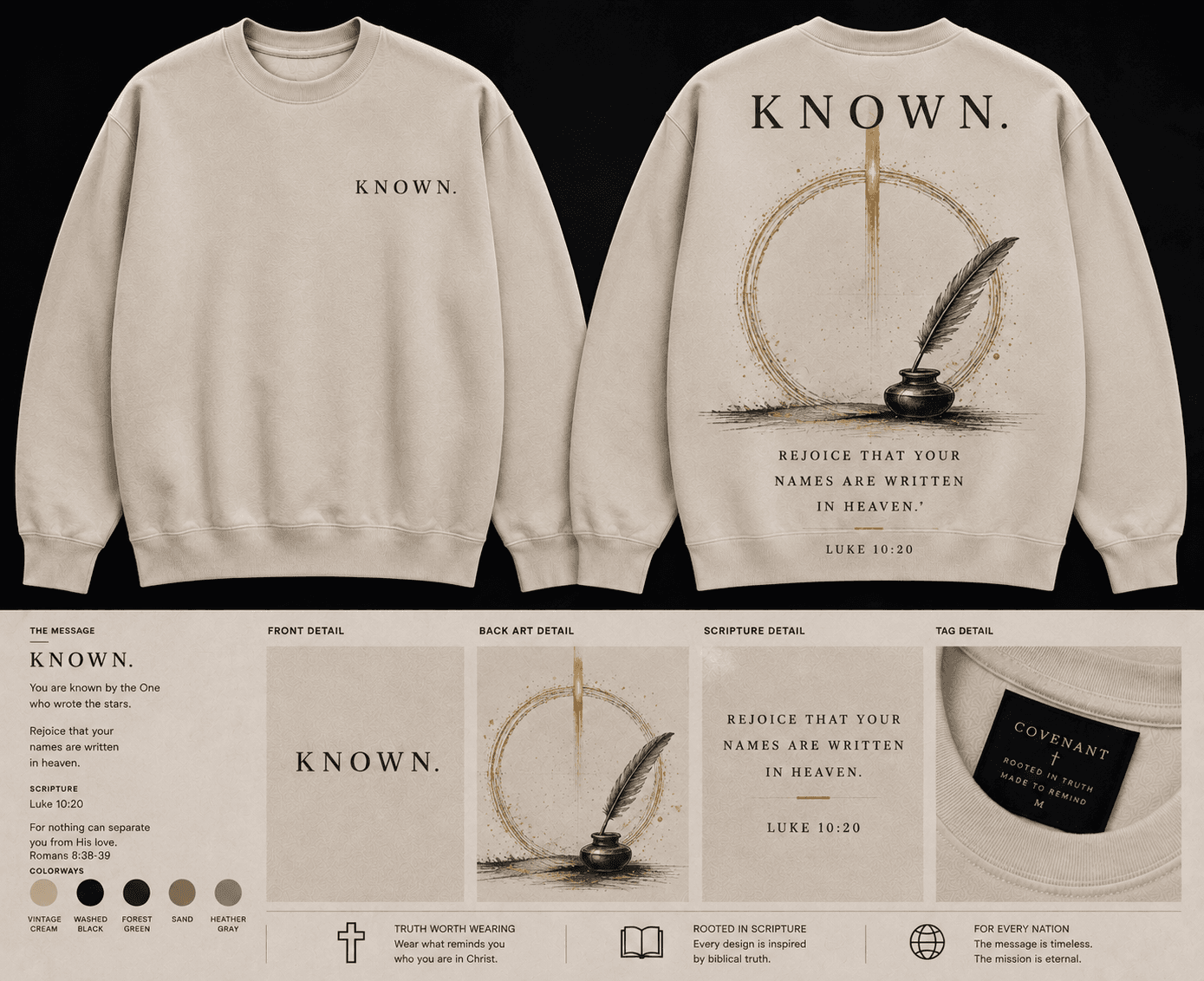 KNOWN. — Your name is written in heaven