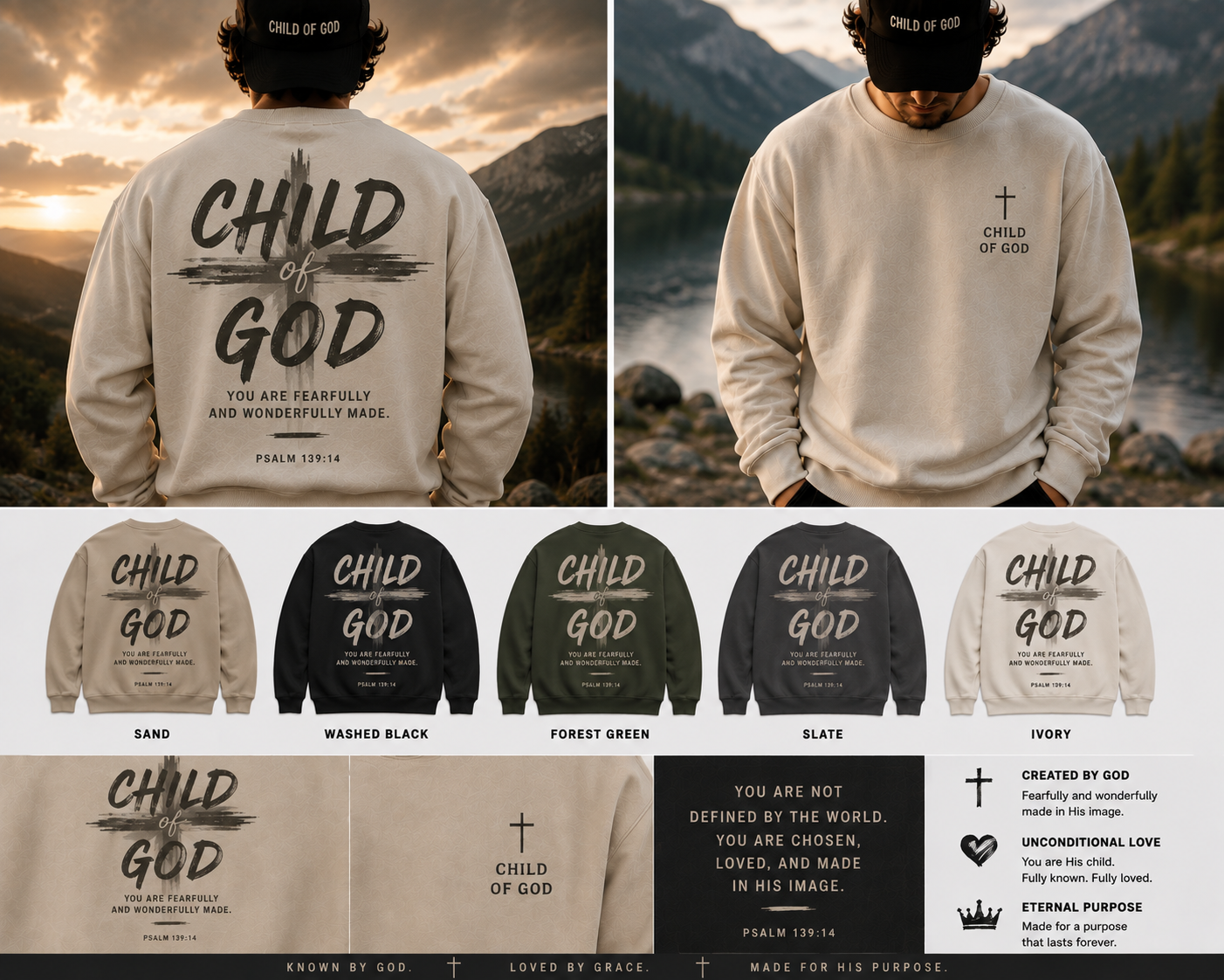 CHILD OF GOD — COVENANT Premium Crewneck