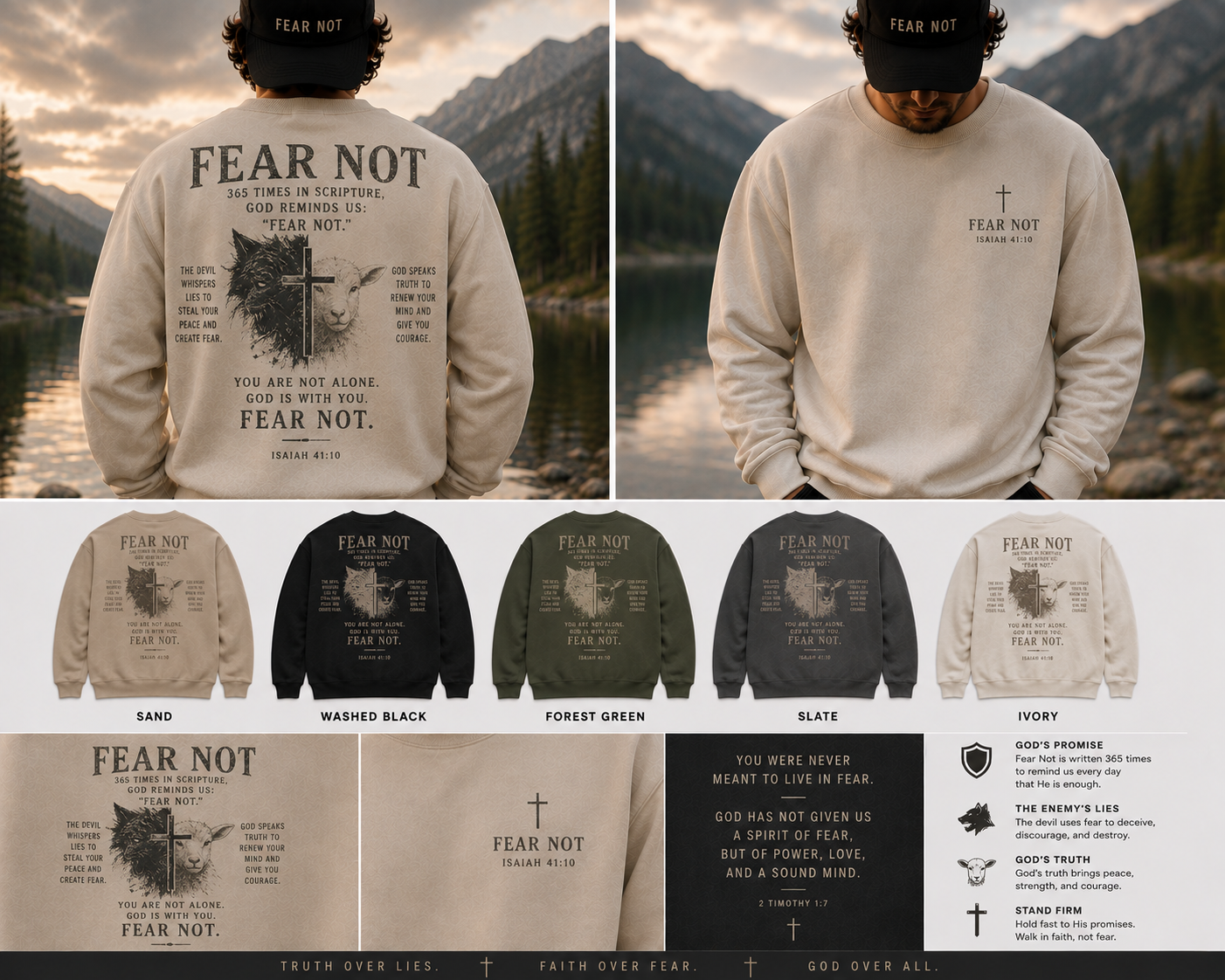 FEAR NOT — COVENANT Premium Crewneck
