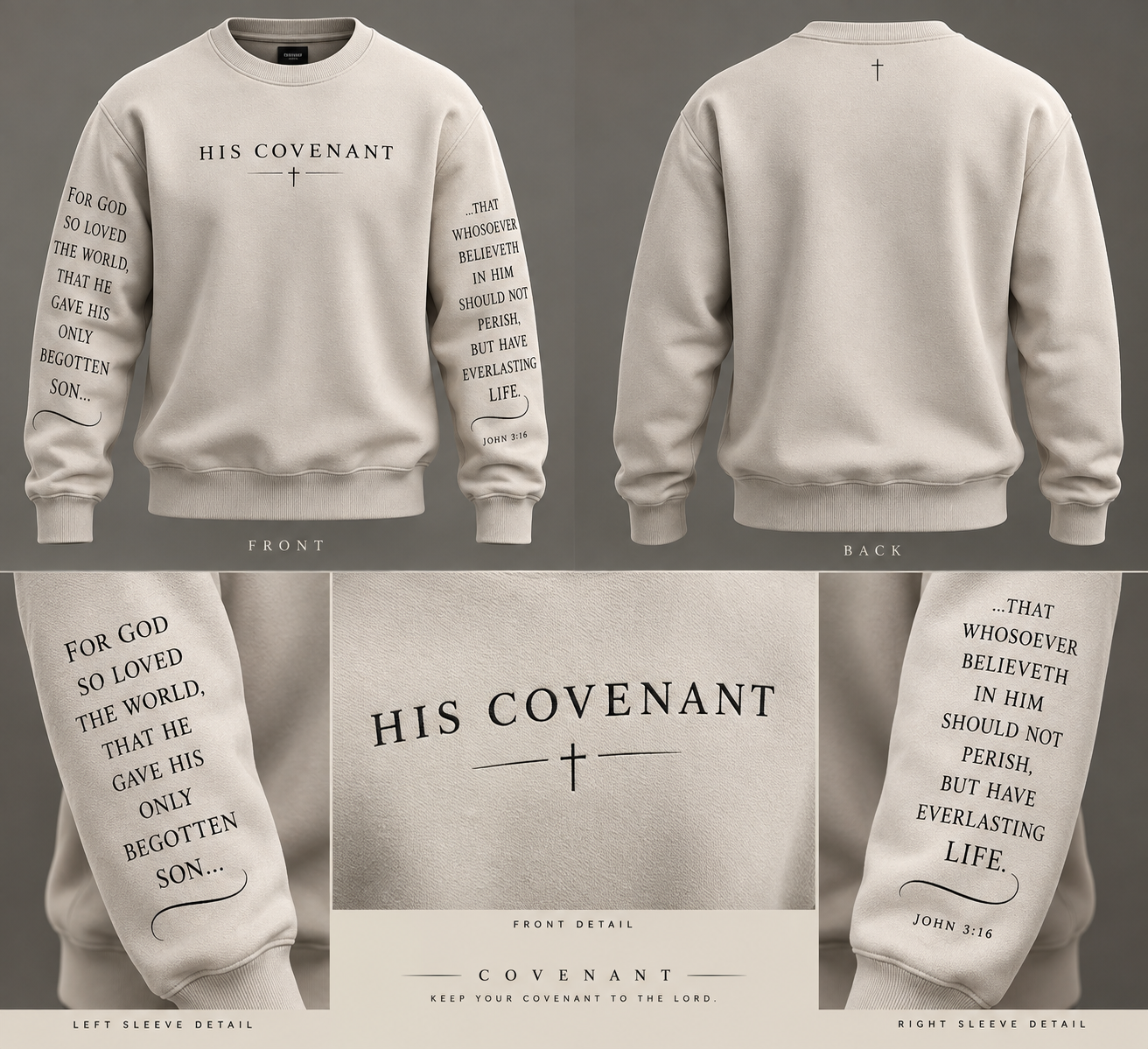 HIS COVENANT — COVENANT Premium Crewneck