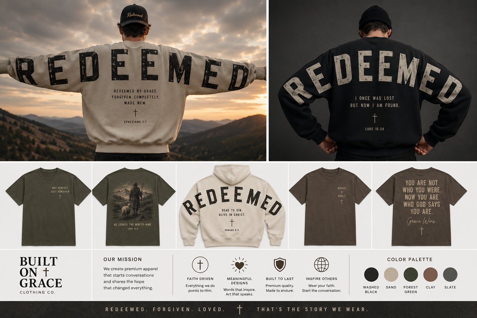 REDEEMED — COVENANT Premium Crewneck